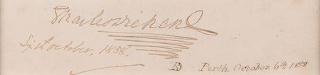 Lot #527 Charles Dickens Signature - Image 2