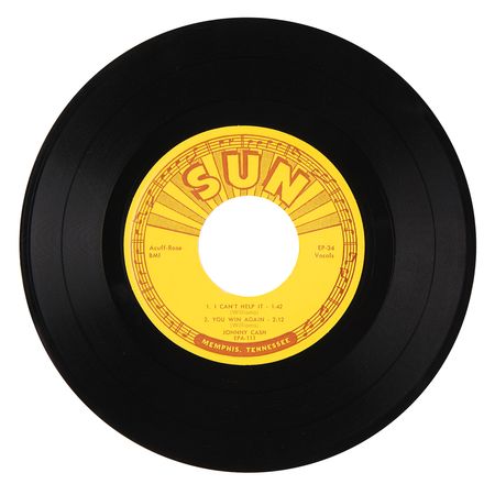 Lot #618 Johnny Cash Signed 45 RPM Record ? 'Johnny Cash Sings Hank Williams' (Sun Records) - Image 4
