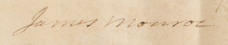 Lot #97 James Monroe Document Signed as President - Image 2