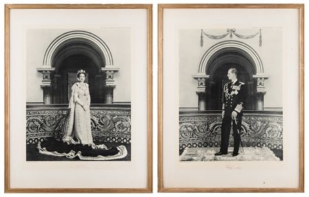 Lot #169 Queen Elizabeth II and Prince Philip (2) Oversized Signed Photogravures - Image 4
