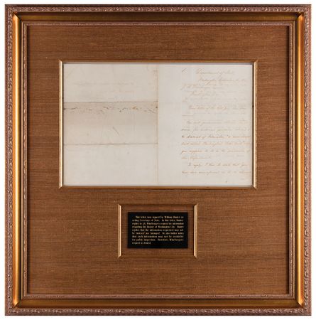 Lot #257 William Hunter Letter Signed on 