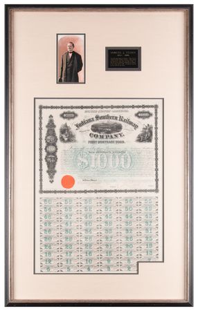 Lot #335 Samuel J. Tilden Document Signed - Image 1