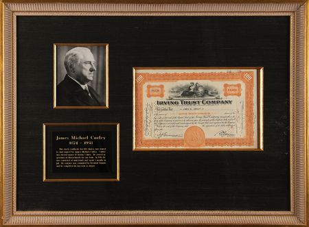 Lot #220 James Michael Curley Document Signed - Image 1