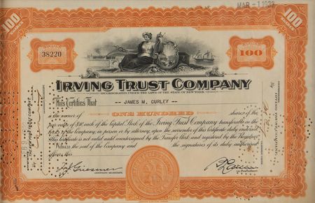 Lot #220 James Michael Curley Document Signed - Image 2