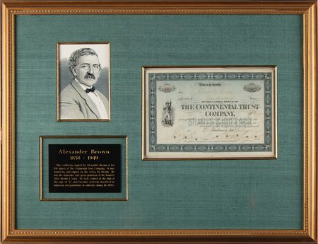 Lot #207 Alexander Brown Document Signed - Image 1