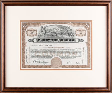 Lot #219 Consolidated Oil Company Stock Certificate - Image 2
