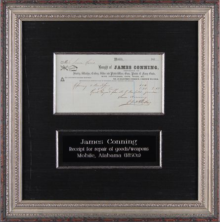 Lot #218 James Conning Silver Repair Receipt - Image 1