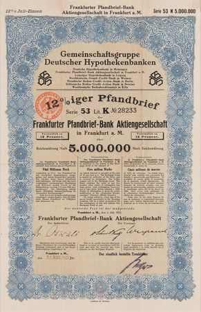 Lot #237 German Bond: Gemeinschaftsgruppe Deutscher Hypothekenbanken - Image 1