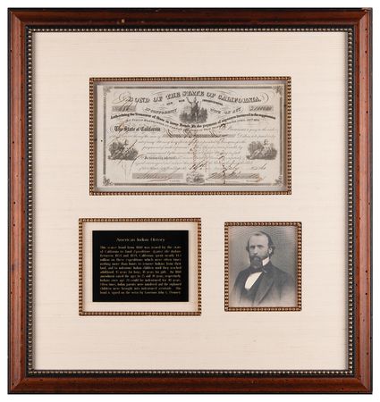 Lot #211 California: Bond for War Indebtedness, Funding 