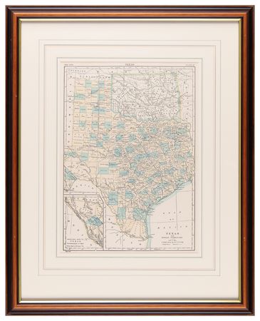 Lot #331 Texas and Native American Territory Map - Image 2