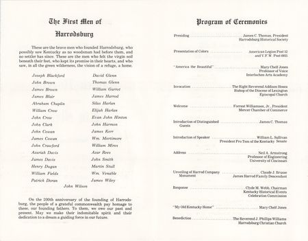 Lot #441 Neil Armstrong Signed Program - Image 2