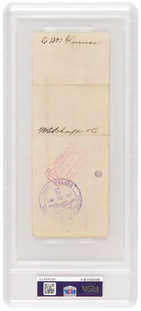 Lot #411 Orville Wright Signed Check as 