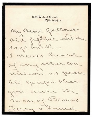 Lot #288 Silas Weir Mitchell Autograph Letter