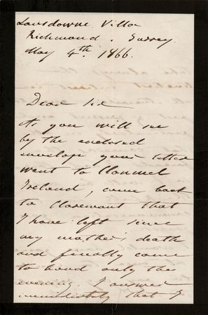 Lot #221 Francois d'Orleans, Prince of Joinville Autograph Letter Signed - Image 1