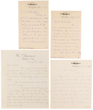Lot #222 Charles A. Dana (4) Letters Signed on 13th Amendment and Civil War Peace Negotiations - Image 1