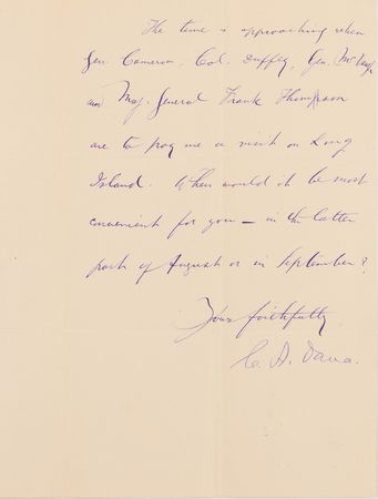 Lot #222 Charles A. Dana (4) Letters Signed on 13th Amendment and Civil War Peace Negotiations - Image 2