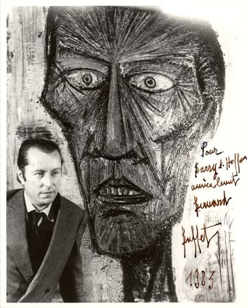Lot #492 Bernard Buffet Signed Photograph