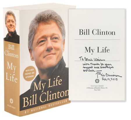 Lot #57 Bill Clinton Signed Book - My Life - Image 1