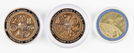 Lot #475 Space-Coins.com (3) Limited Edition Medallions (Attested as Embedded with Flown Material) - Image 1