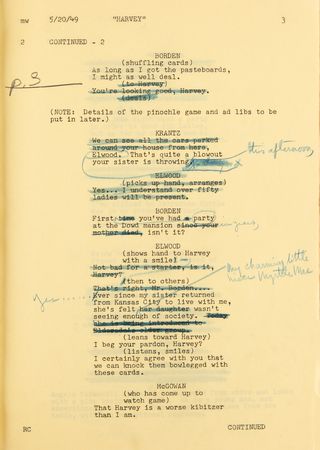 Lot #712 Harvey Revised First Draft Continuity Script - Image 4