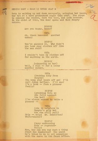 Lot #712 Harvey Revised First Draft Continuity Script - Image 9