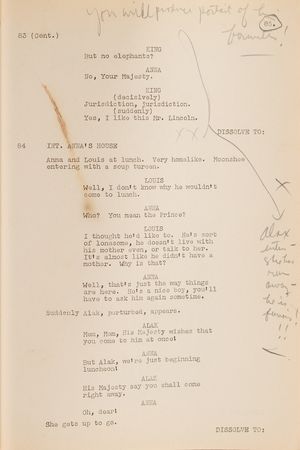 Lot #736 Darryl F. Zanuck's Hand-Annotated Script for Anna and the King of Siam - Image 4