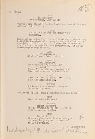 Lot #736 Darryl F. Zanuck's Hand-Annotated Script for Anna and the King of Siam - Image 5