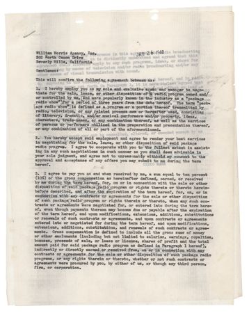 Lot #840 Chico Marx Document Signed - Image 2