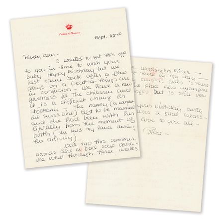 Lot #826 Grace Kelly Autograph Letter Signed on