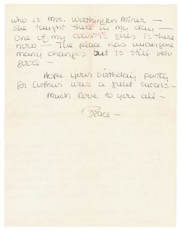 Lot #826 Grace Kelly Autograph Letter Signed on Vacation, Family, and Her Miscarriage - Image 5