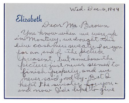 Lot #723 Elizabeth Taylor (3) Autograph Letters Signed to National Velvet Director Clarence Brown: 