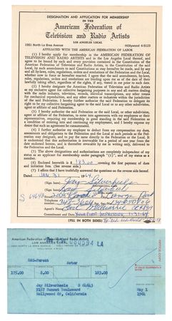 Lot #871 Jay Silverheels Twice-Signed Document - Image 1