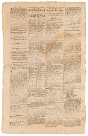 Lot #84 Thomas Jefferson's 'Notes on the Establishment of a Money Unit, and of a Coinage for the United States': Salem Gazette from August 17, 1784 - Image 4