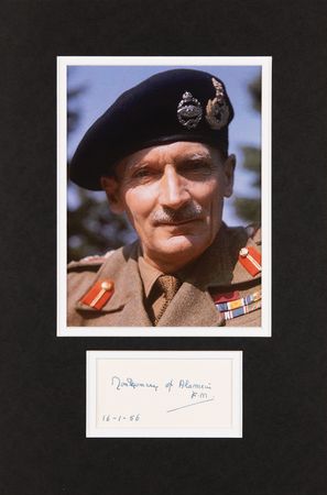 Lot #392 Montgomery of Alamein Signature - Image 1