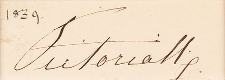 Lot #309 Queen Victoria Signature - Image 2