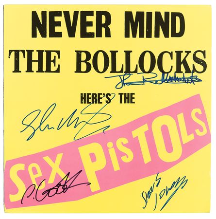 Lot #683 Sex Pistols Signed Album - Never Mind the