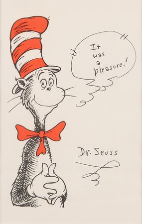 Lot #535 Dr. Seuss Signed Print
