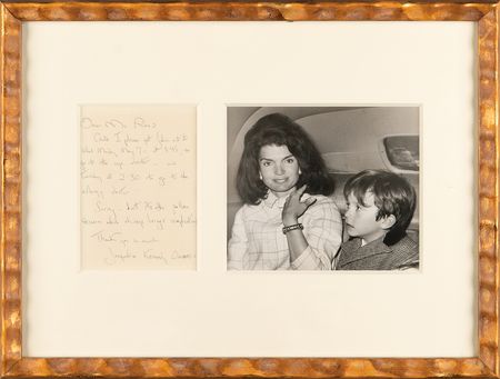 Lot #30 Jacqueline Kennedy Autograph Letter Signed on John-John's Medical Checkups - Image 1