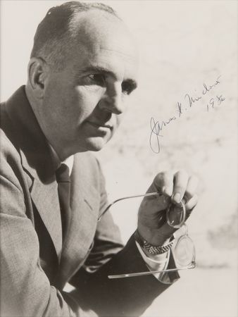 Lot #533 James A. Michener Signed Photograph
