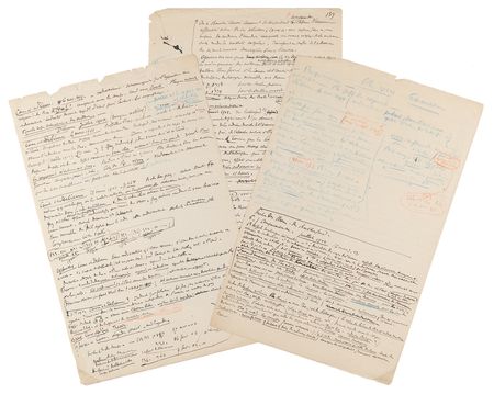 Lot #183 Henri Becquerel Handwritten Notes on Radioactivity - Image 1