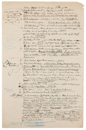 Lot #183 Henri Becquerel Handwritten Notes on Radioactivity - Image 4