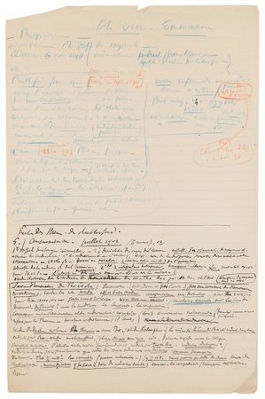Lot #183 Henri Becquerel Handwritten Notes on Radioactivity - Image 5