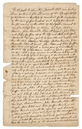 Lot #322 Roger Sherman Signature with Handwritten Legal Document - Image 2