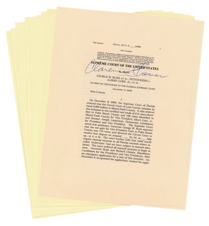 Lot #333 Clarence Thomas Signed Souvenir