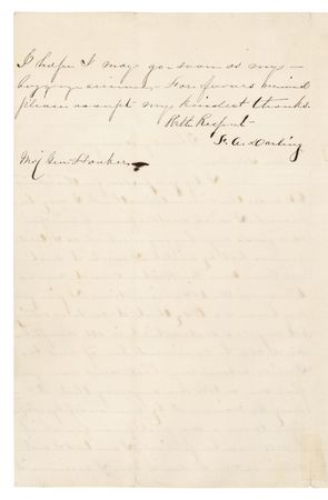 Lot #356 Joseph Hooker War-Dated Autograph Note Signed - Image 3