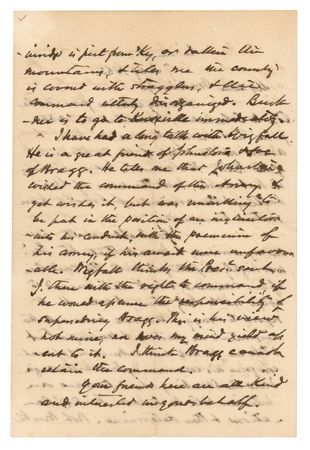 Lot #362 William Preston War-Dated Autograph Letter Signed on Jefferson Davis: 