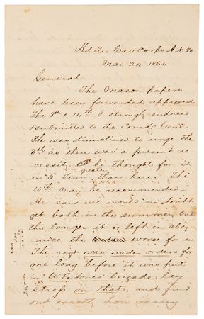 Lot #365 J. E. B. Stuart War-Dated Autograph Letter Signed to Fitzhugh Lee, Mentioning General James Longstreet and Discussing Field Logistics and Battle Preparations Days Before the Start of the Overland Campaign - Image 2