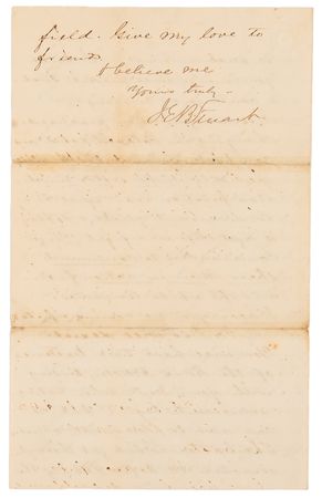 Lot #365 J. E. B. Stuart War-Dated Autograph Letter Signed to Fitzhugh Lee, Mentioning General James Longstreet and Discussing Field Logistics and Battle Preparations Days Before the Start of the Overland Campaign - Image 4