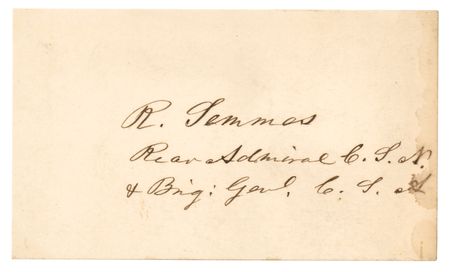 Lot #398 Raphael Semmes Signature - Commander of the CSS Alabama - Image 1