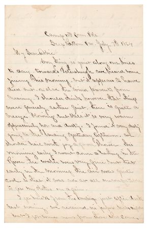 Lot #401 Union Soldier's Letter on the Sinking of the CSS Alabama: 